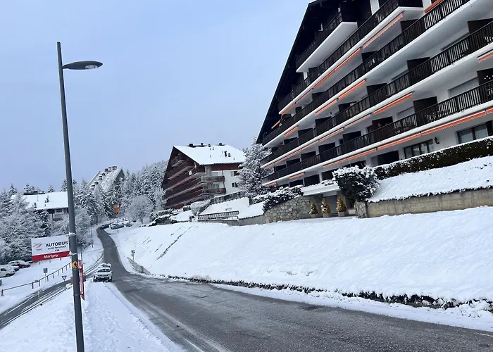 Daire Montana Spacious 80m2 With Stunning View & Bus Stop Outside Crans-Montana